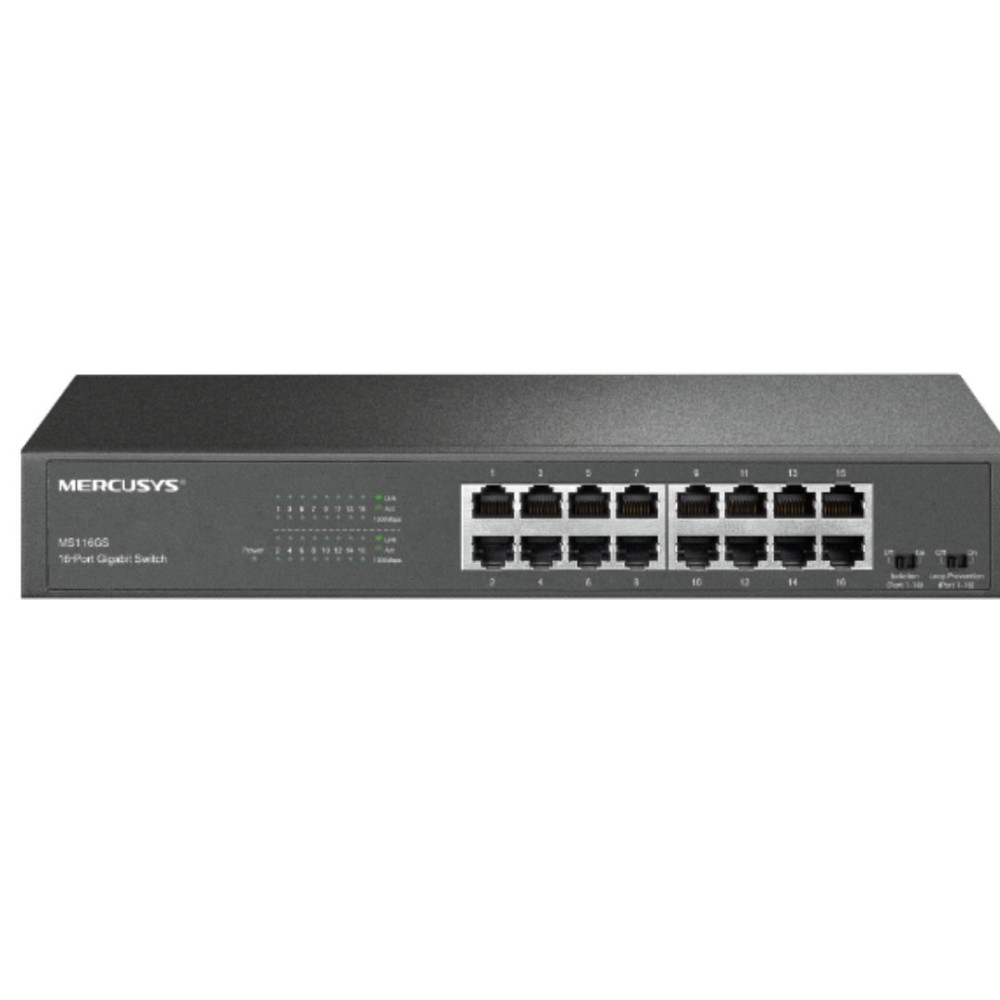 TP-LINK MS116GS Mercusys 16-Port Gigabit Desktop/Rackmount Switch - Image 1