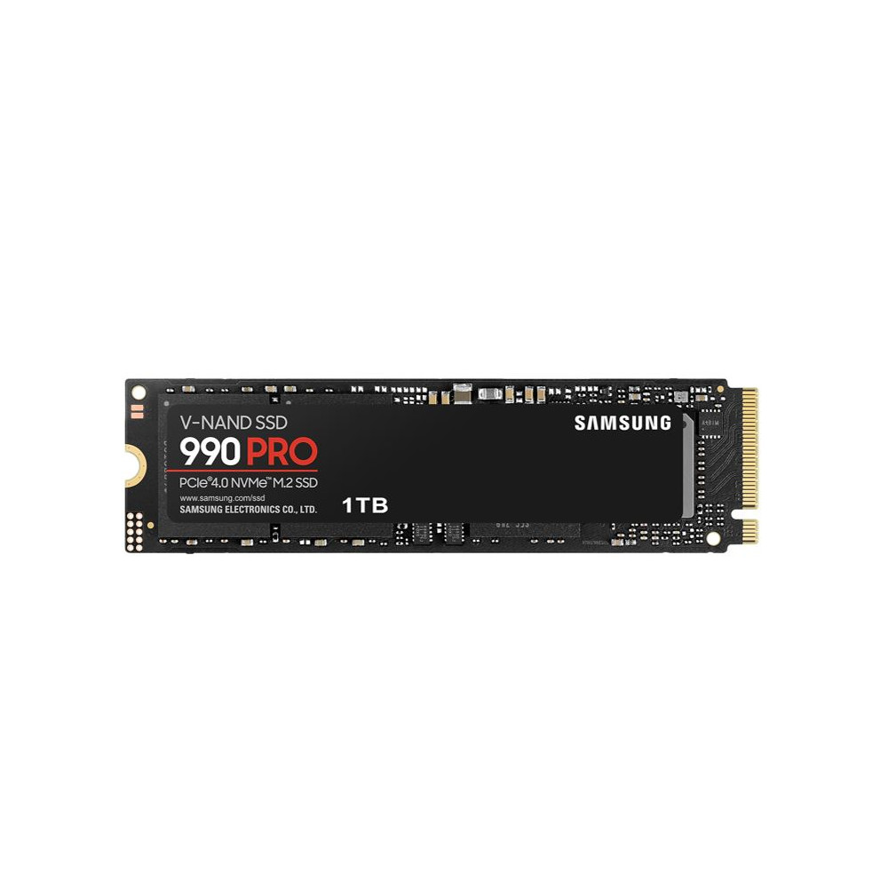 Samsung MZ-V9P1T0BW 990 Pro 1TB Gen4 NVMe SSD 7450MB/s 6900MB/s R/W 1550K/1200K IOPS 600TBW 1.5M Hrs MTBF for PS5 5yrs Wty - Image 1