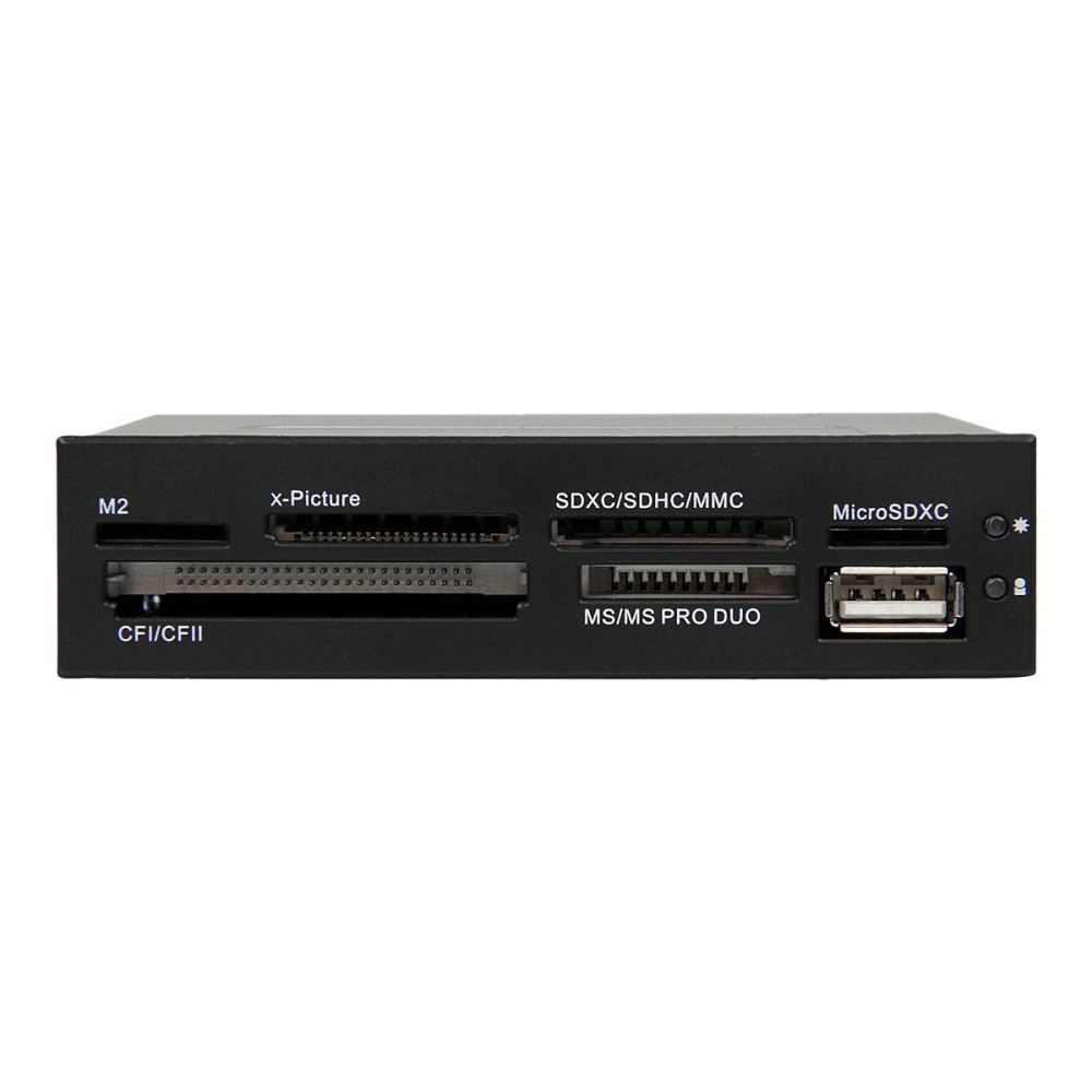 StarTech 35FCREADBK3 USB2.0 MULTI CARD READER, SD/ MICRO SD/CF TO IDC, IDC USB CABLE, 2YR - Image 1