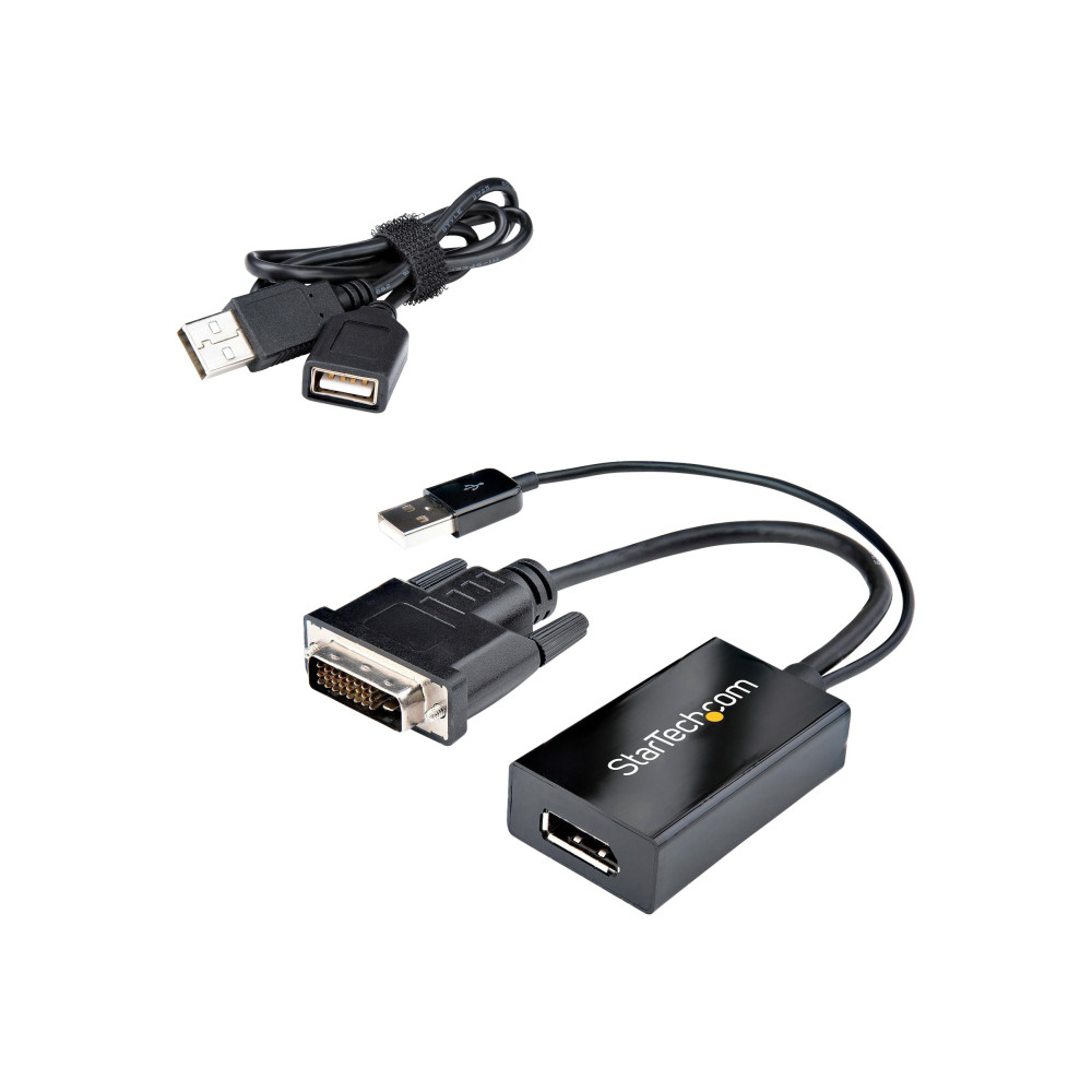 StarTech DVI2DP2 DVI-D TO DP ADAPTER, USB POWER, 2YR - Image 2