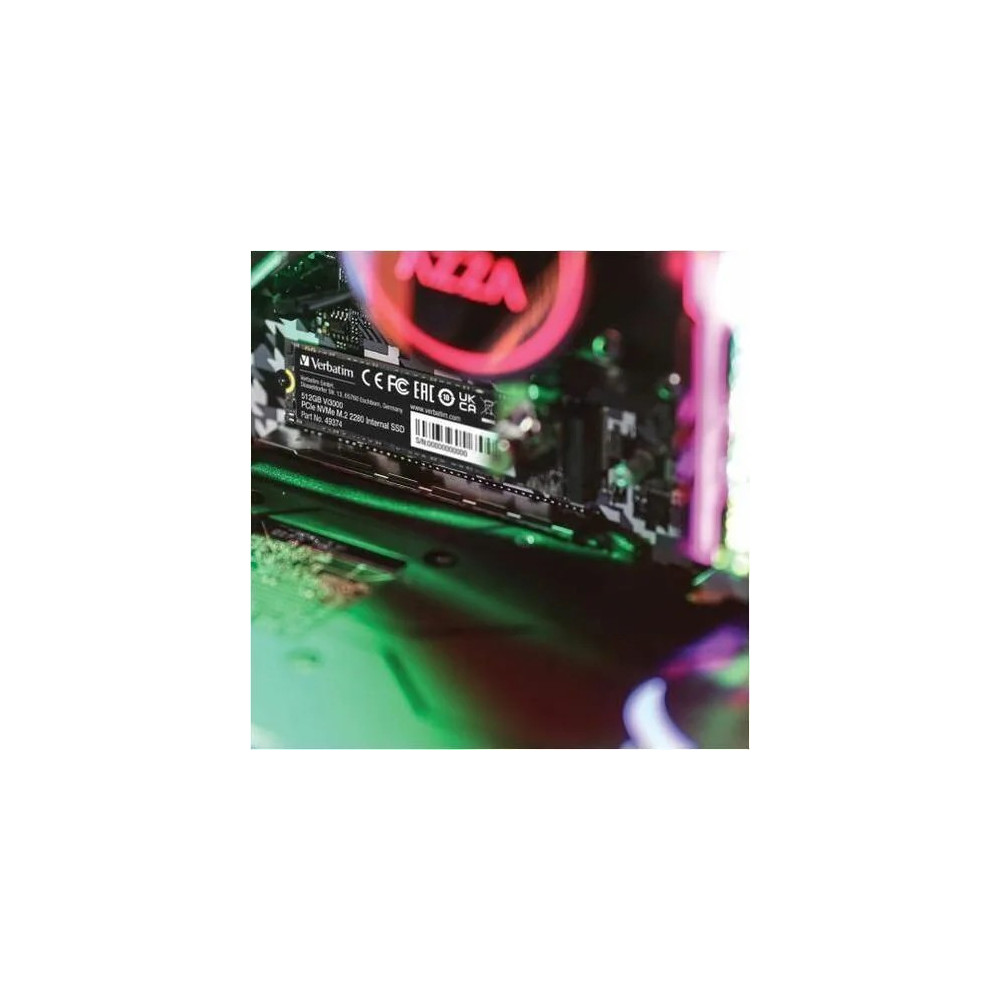 Verbatim 49373 Vi3000 256 GB Solid State Drive - M.2 2280 Internal - PCI Express NVMe (PCI Express NVMe 3.0 x4) - Motherboard, Notebook, Desktop PC Device Supported - 3100 MB/s Maximum Read Transfer Rate - Image 4