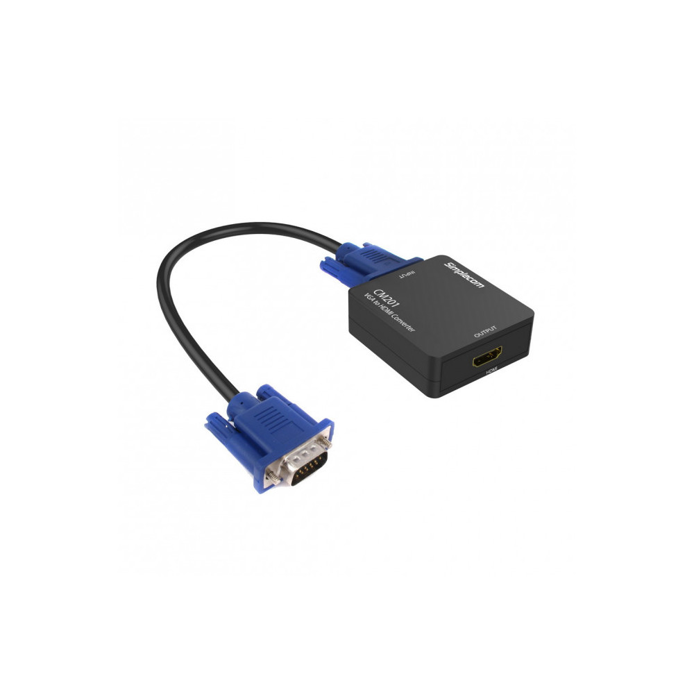 Simplecom CM201 Full HD 1080p VGA to HDMI Converter with Audio - Image 1