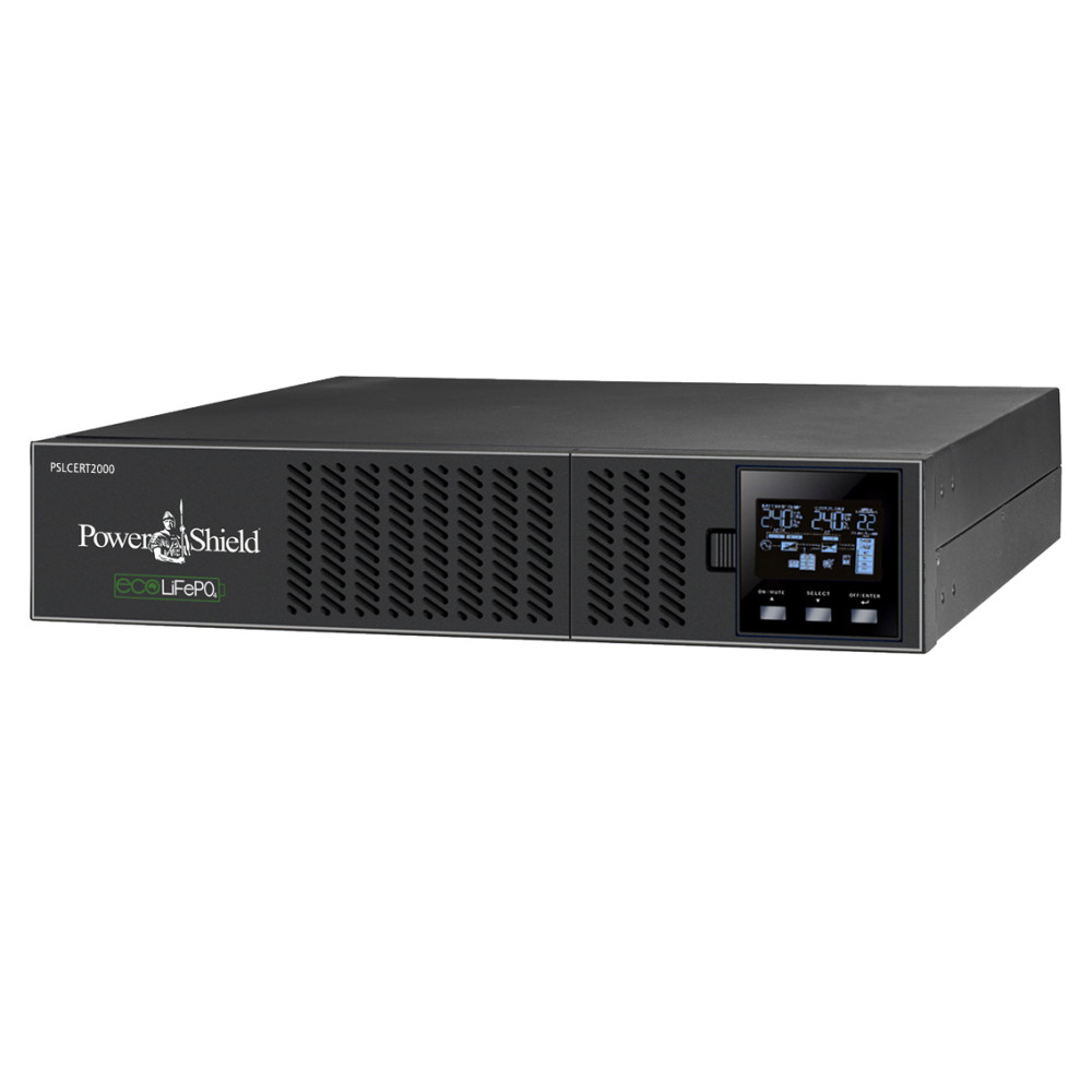 PowerShield PSLCERT2000 LiFePO4 Centurion RT 2000VA/1800W - 10Amp, 3 AUS, 5 C13 hot-swappable batteries, 5-year warranty - Image 2