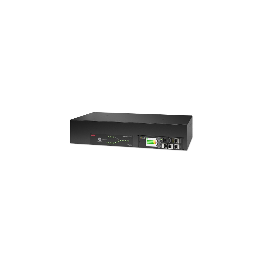APC AP4424A Netshelter Rack Automatic Transfer Switch, 2U, 32A, 230V, 2 IEC 309 IN, 16 C13, 2 C19 OUT, 50/60 Hz - Image 1
