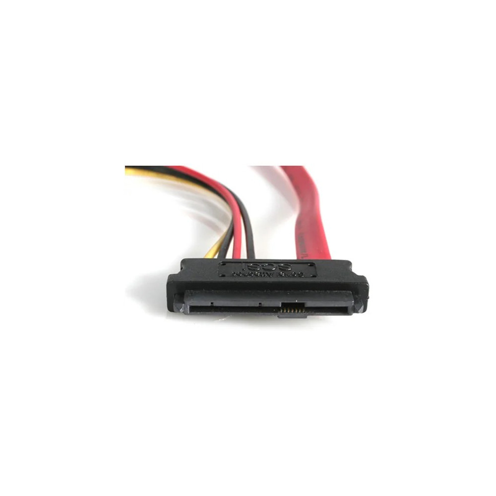 StarTech SAS729PW18 S18in SAS 29 Pin to SATA Cable with LP4 Power - Cable for Host Bus Adapter, RAID Controller, Storage Device - First End: 1 x 7-pin SATA - Male - Second End: 1 x LP4 Power - Male, 1 x 29-pin SFF-8482 SAS - Red - Image 3