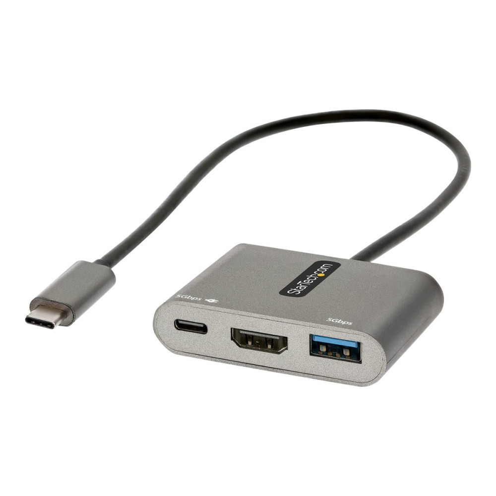 StarTech CDP2HDUACP2 USB C MULTIPORT ADAPTER, USB-C TO HDMI 4K VIDEO, 100W PD PASS-THROUGH, USB 3. - Image 5