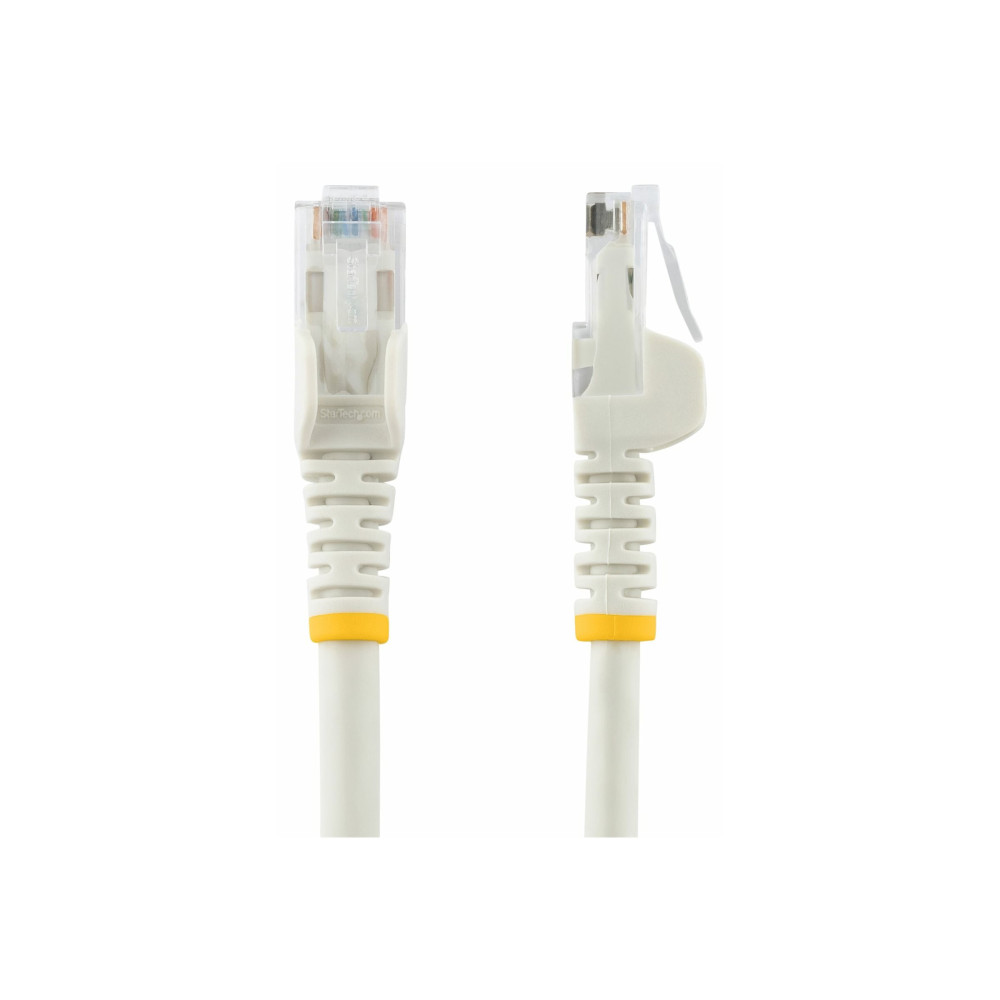 StarTech N6PATC2MWH 2M CAT6 ETHERNET CABLE WHITE 650MHZ 100W SNAGLESS PATCH CORD, LTW - Image 2