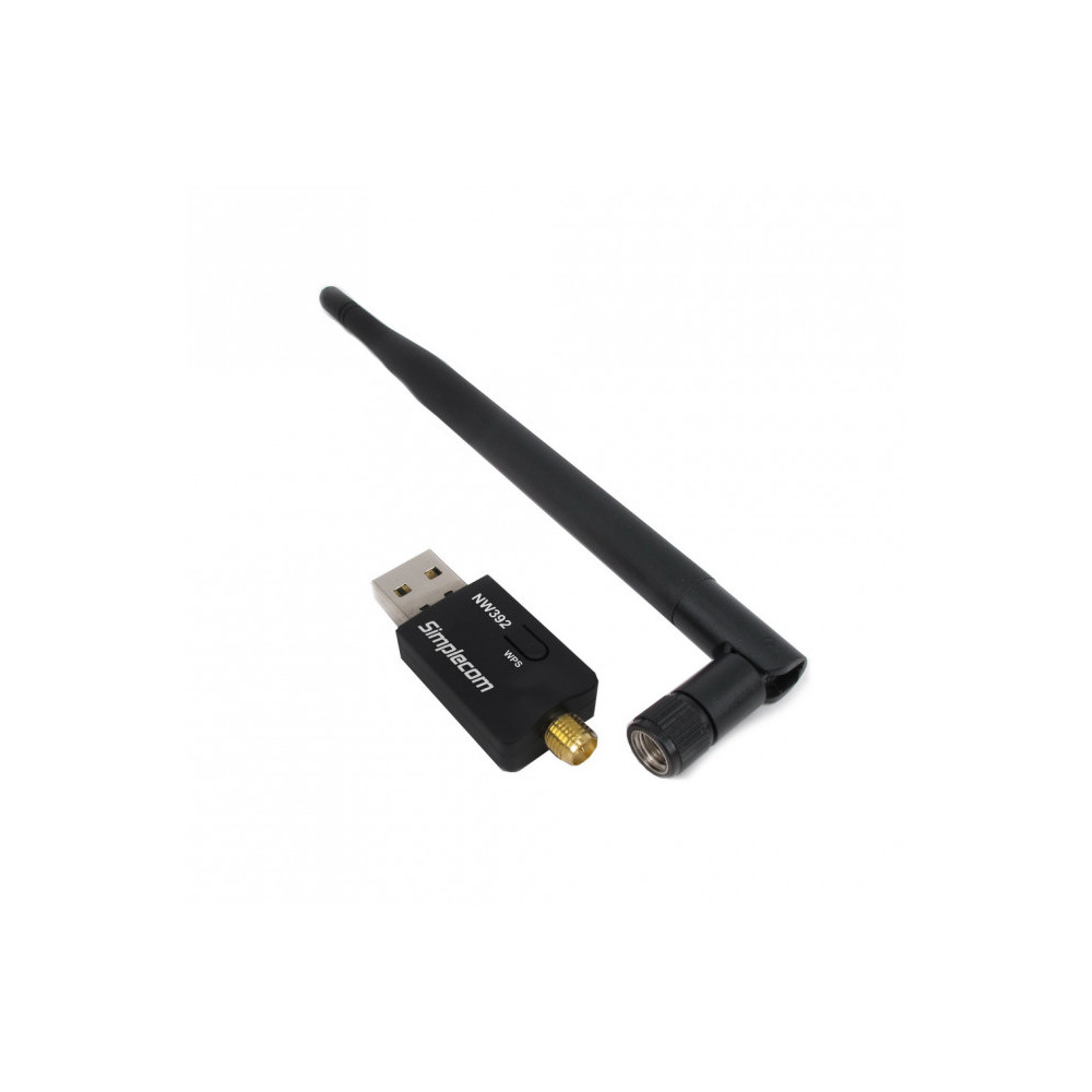 Simplecom NW392 USB Wireless N WiFi Adapter 802.11n 300Mbps 5dBi Antenna - Image 1