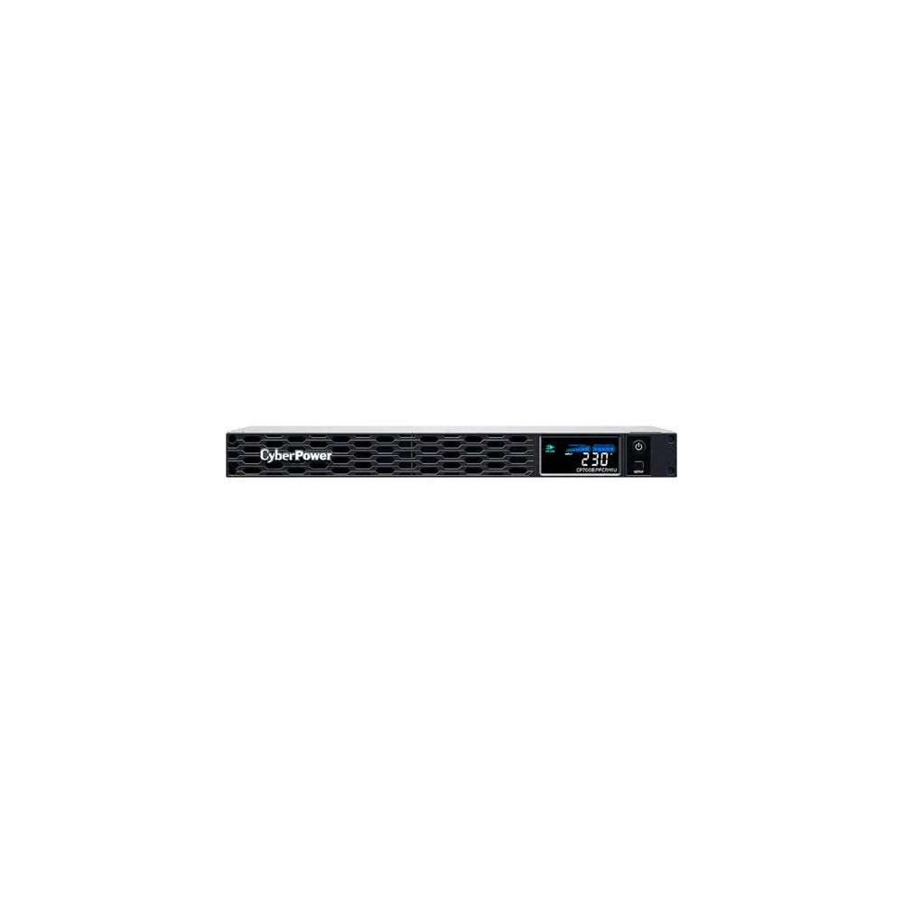 CyberPower CP700EIPFCRM1U PFC Sinewave Short-Depth Series 700VA / 420W Rackmount UPS -1U- , 6V/8Ah*2, 6x IEC C13, 2 Yrs Adv. Repl. WTY Incl. internal Batteries - Image 1
