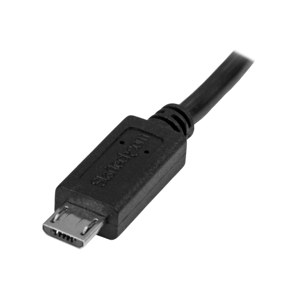 StarTech USBUBEXT50CM 0.5M MICRO USB2.0 B TO MICRO USB2.0 B CABLE, M/F, LTW - Image 2