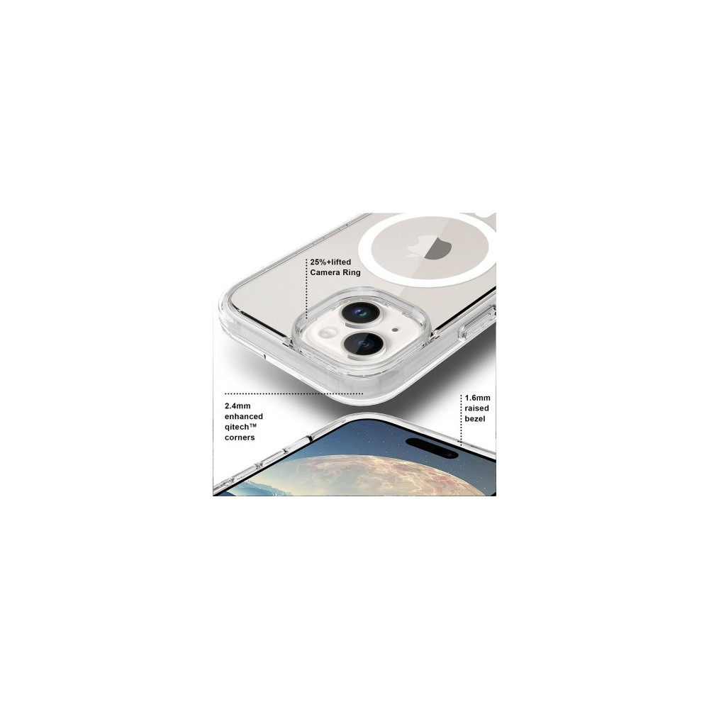 Ultimake MOBCRAIP15MS Shockproof Transparent Magsafe Cover Case for iPhone 15 (Transparent) - Image 3