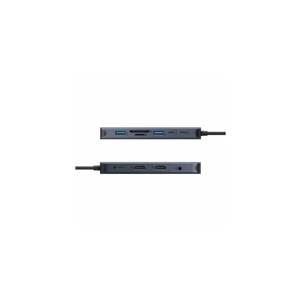 Targus HD4006GL HyperDrive HyperDrive Next 11 Port(s) USB Type C Docking Station for Monitor, Desktop PC, Notebook - Charging Capability - Memory Card Reader - SD - Midnight Blue - 2 Displays Supported - 4K @ 60Hz - 3840 x 2160 - 4 x USB Ports - - Image 5