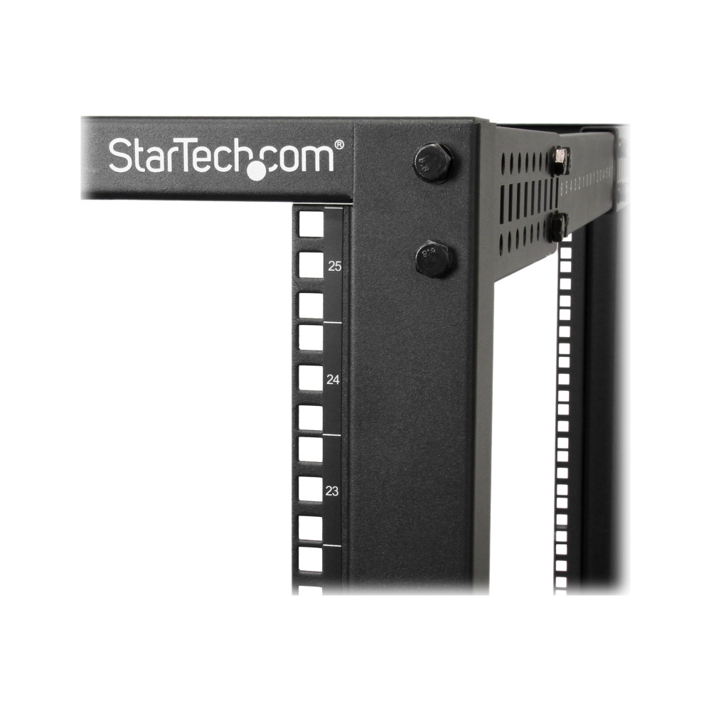 StarTech 4POSTRACK25U 19" 25U OPEN FRAME SERVER RACK, ADJUSTABLE DEPTH, ROLLING, 2YR - Image 2
