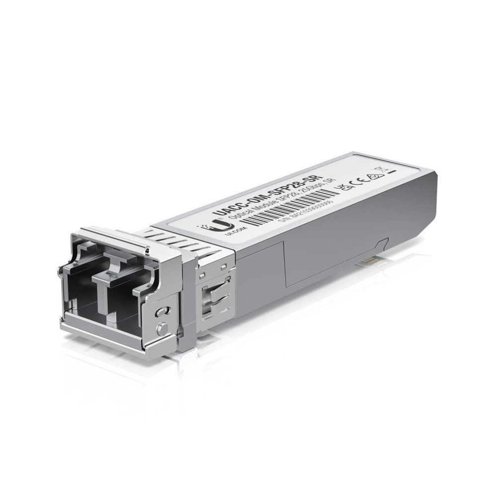 Ubiquiti UACC-OM-SFP28-SR 25 Gbps Multi-Mode Optical Module, Short-range, SFP28-compatible Optical Transceiver Module, Connections Up To 100 m - Image 1