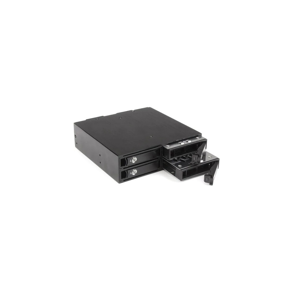 StarTech SATSASBP425 Drive Enclosure for 5.25" SATA/600, Serial Attached SCSI (SAS) - Serial ATA/600 Host Interface Internal - Black - 4 x HDD Supported - 4 x SSD Supported - 4 x Total Bay - 4 x 2.5" Bay - Aluminium - Image 8
