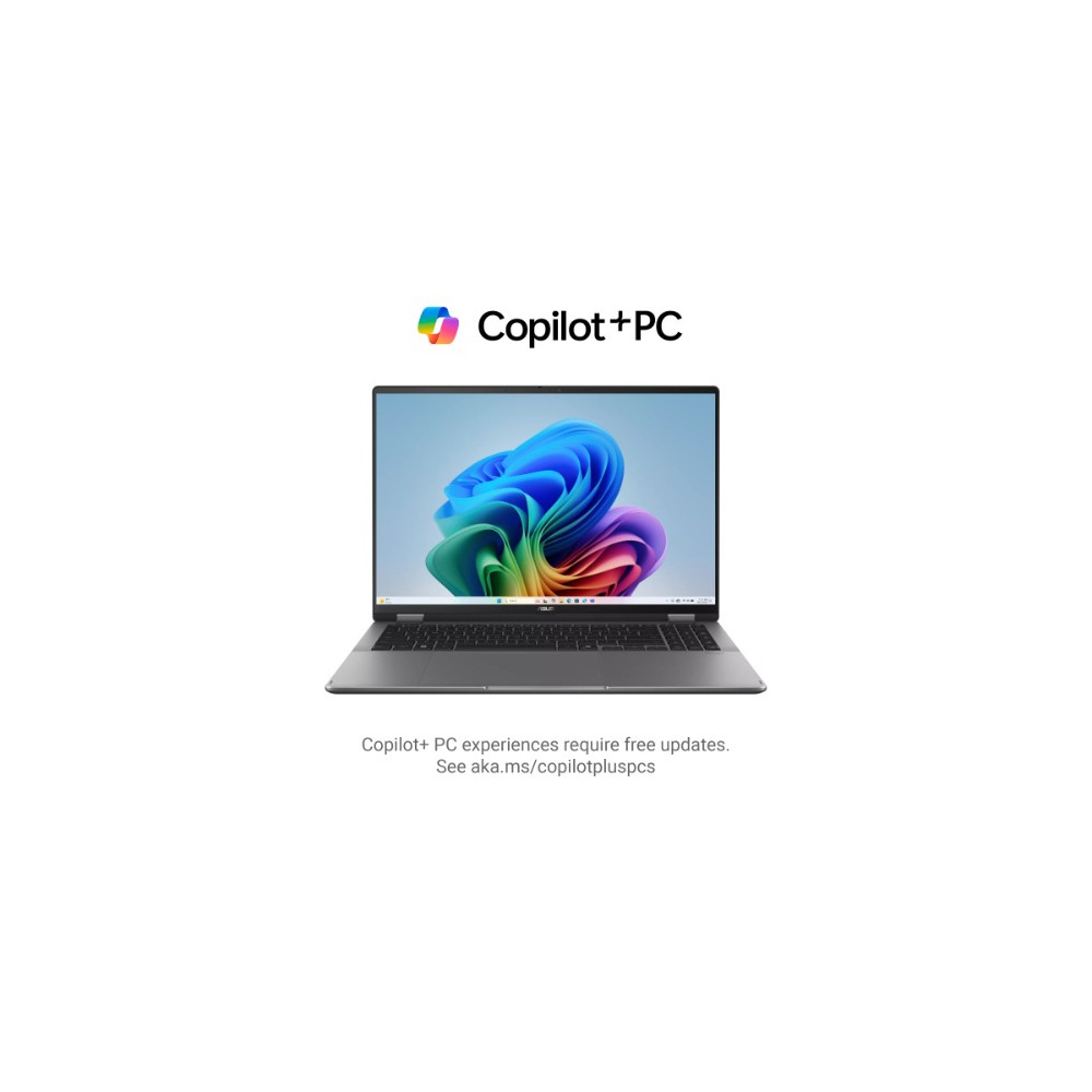 ASUS TP3607SA-SI704X VivoBook 16 Flip 16' Notebook Intel Core Ultra 7 258V DDR5X 32GB 1TB SSD Grey Win 11 Pro Copilot+ PC 1Y Warranty - Image 1