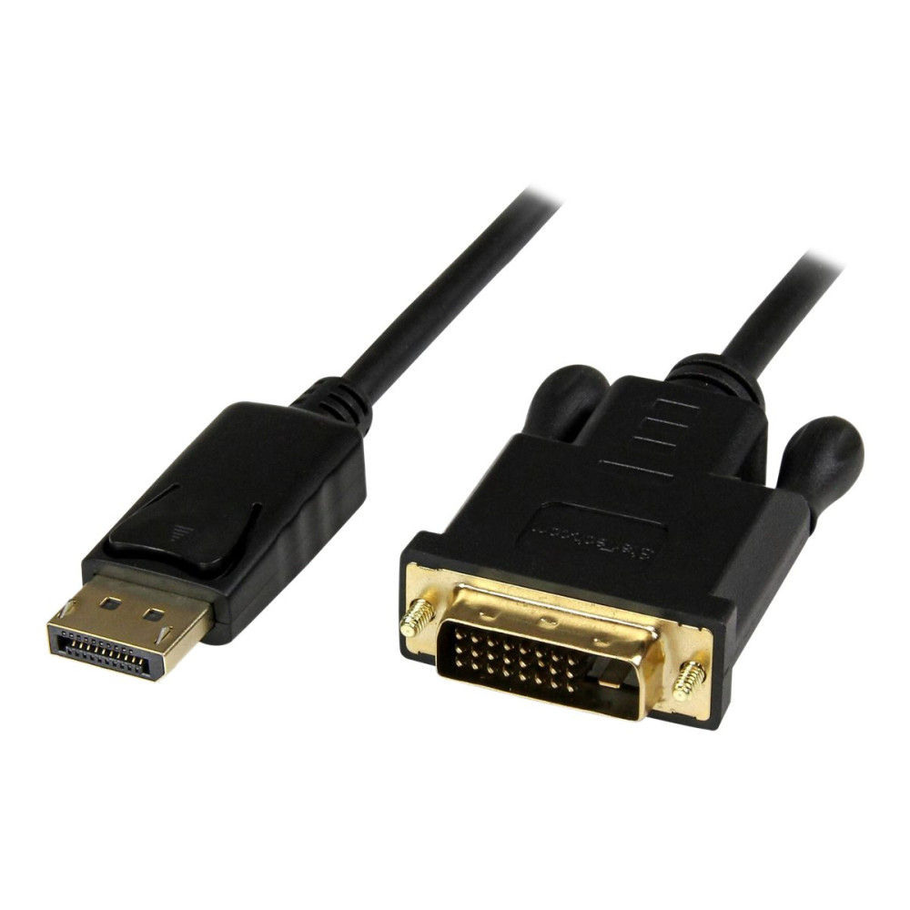 StarTech DP2DVIMM3BS 1M DP TO DVI ADAPTER CABLE - ACTIVE DP 1.2 TO DVI-D 3YR - Image 2
