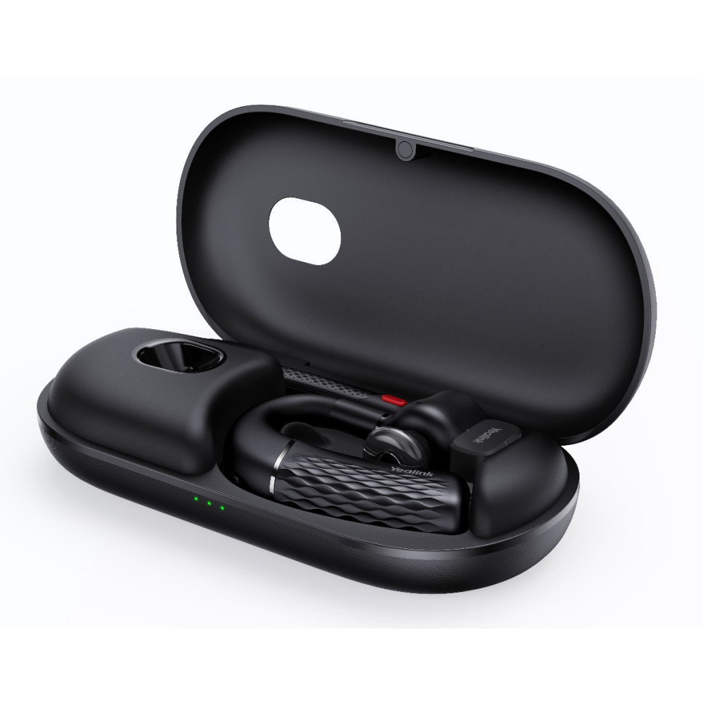 Yealink BH71-P-C/A (BH71 Pro USB-C/A) Microsoft Certified Teams Bluetooth Wireless Headset, Mono, 4-Mic Beamforming Noise Cancellation, USB-C to USB-A, Charging Case, Don - Image 1