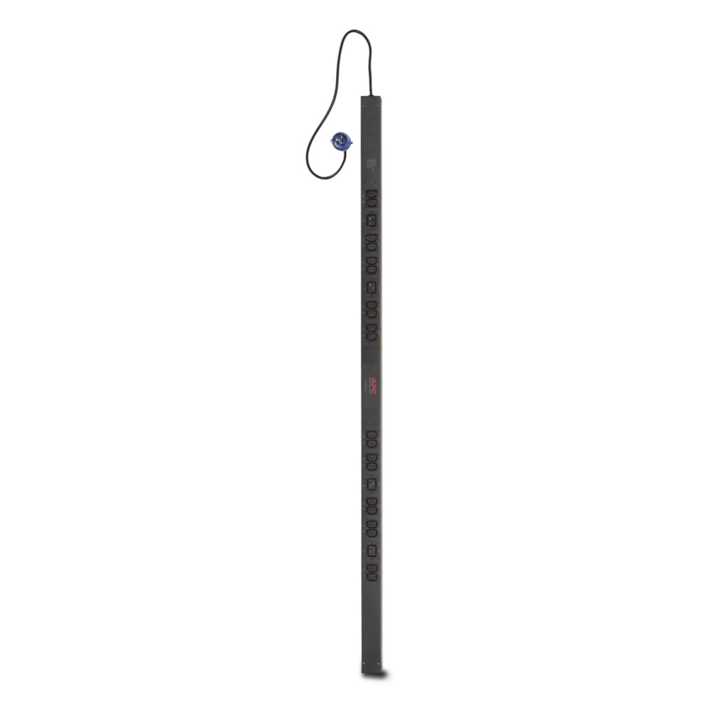 APC AP7551 BASIC VERTICAL PDU, 230V, 16A, 3.7KW, C13(20), C19(4), IEC-309, 2YR - Image 1