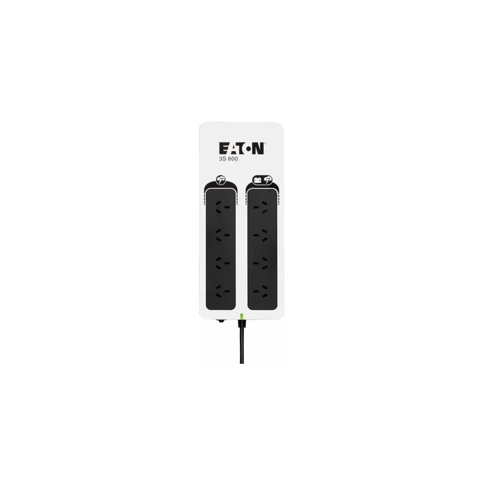 Eaton 3S600AU 3S 600VA / 360W STANDBY POWERBOARD UPS, 2 YRS WTY 140 X 325 X 86, 3.2KG