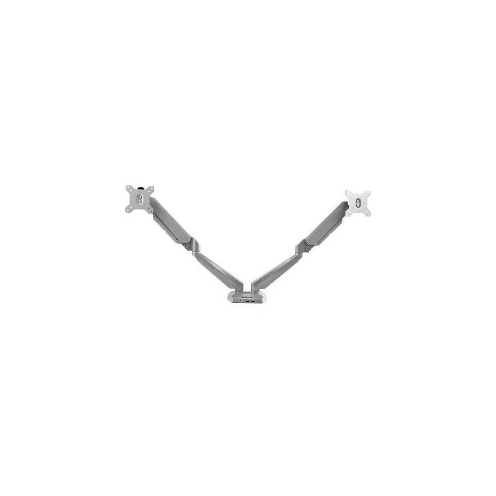 StarTech ARMSLIMDUOS Desk Mount Dual Monitor Arm with USB & 3.5mm Audio, Desk Clamp Ergonomic VESA Mount for up to 32" (17.6lb/8kg) Displays - Height Adjustable - 2 Display(s) Supported - 38.1 cm to 81.3 cm (32") Screen Support - 15.97 kg Load  - Image 12