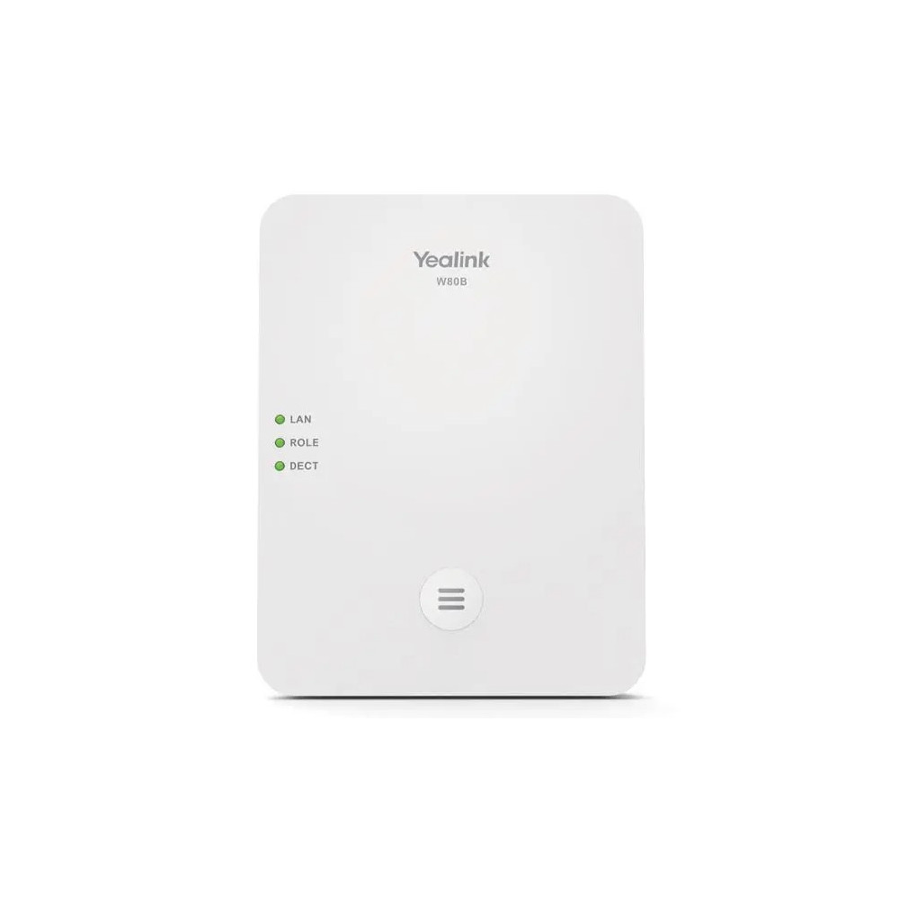 Yealink W80B Wireless DECT IP Multi-Cell System Solution, Up to 100 parallel calls, Up to 100 handsets, Up to 100 SIP accounts, Support PoE & IPv6I - Image 1