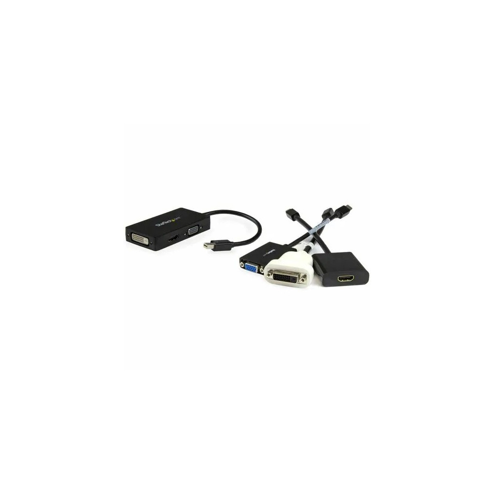 StarTech MDP2VGDVHD Mini DisplayPort Adapter - 3-in-1 - 1080p - Monitor Adapter - Mini DP to HDMI / VGA / DVI Adapter Hub - 1 x 20-pin Mini DisplayPort Digital Audio/Video - Male - 1 x 19-pin HDMI Digital Audio/Video - Female, 1 x 15-pin HD-15 - - Image 5