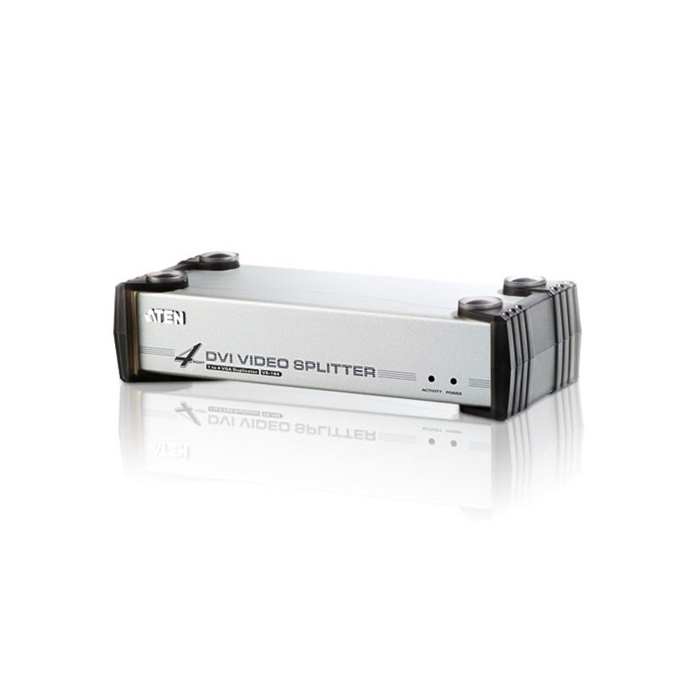 Aten VS164-AT-U Video Splitter 4 Port DVI Video Splitter w/ Audio, 1920x1200@60Hz, Cascadable to 3 Levels (Up to 64 Outputs) - Image 1