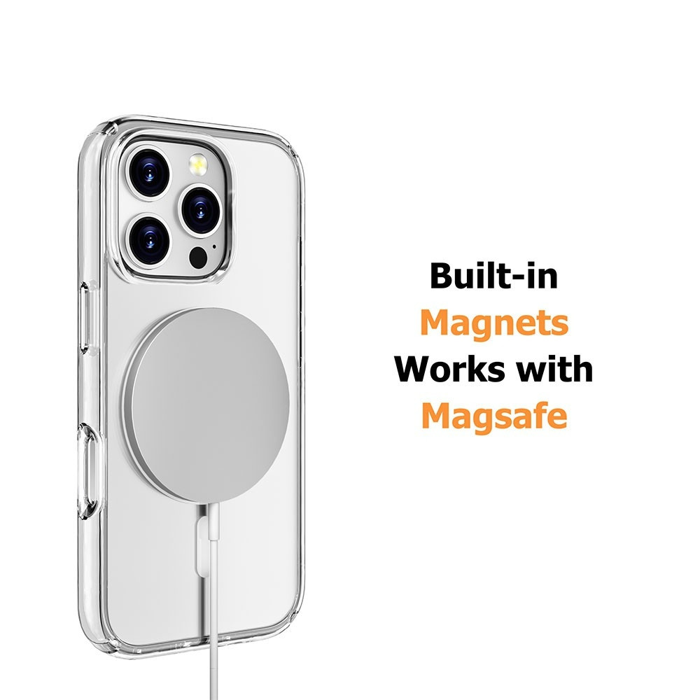 Ultimake MOBCRAIP16MAX Shockproof Transparent Magsafe Cover Case for iPhone 16 Pro Max - Image 4