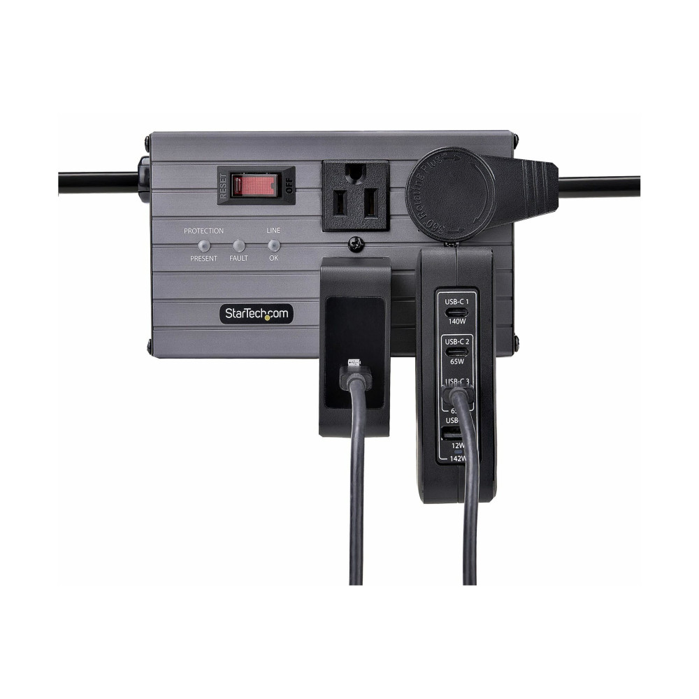 StarTech 3114GCU-WALL-CHARGER 140W 3 X USB C 1X USB A GAN WALL CHARGER INT - Image 2