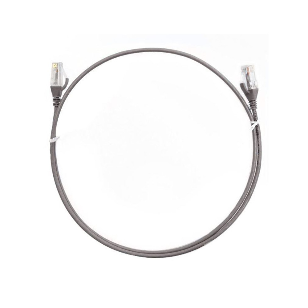 8ware CAT6THINGE-3M CAT6 Ultra Thin Slim Cable 3m / 300cm - Grey Color Premium RJ45 Ethernet Network LAN UTP Patch Cord 26AWG for Data - Image 1