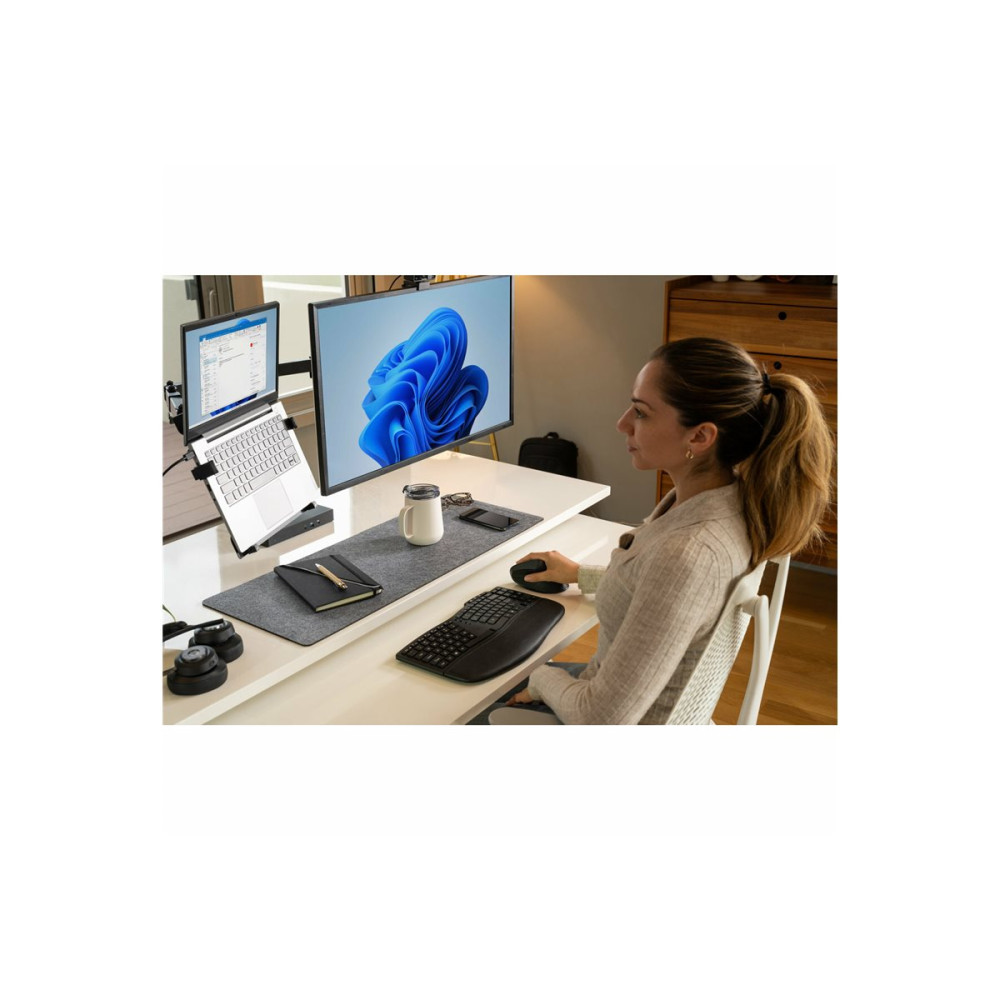 Kensington K55409WW DUAL MONITOR DESK MOUNT, UP TO 32" & 8KG, VESA 75x75, 100x100 - BLACK - Image 3