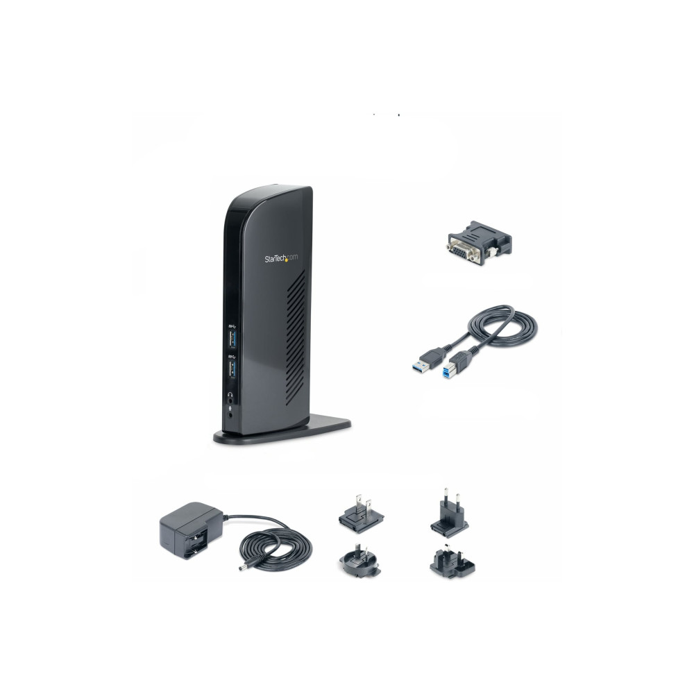 StarTech USB3SDOCKHD USB 3.0 DOCK, DUAL DISPLAY, HDMI, DVI, USB(6), 3YR - Image 3