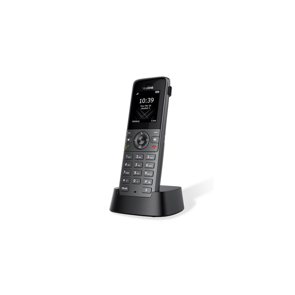 Yealink W73H High-Performance IP DECT Handset, HD Audio, Long Standby Time of 400 hours,Up to 35hours talk time, Noise Reduction, Microsoft SIPGateway - Image 1