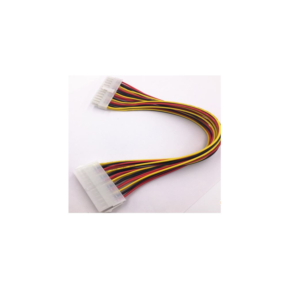 8ware CB8W-24PIN-EXT 24 Pin ATX Power Supply Extension Cable Sleeved 30cm Male to Female (20+4 Pin) Power Supply to Motherboard - Image 1