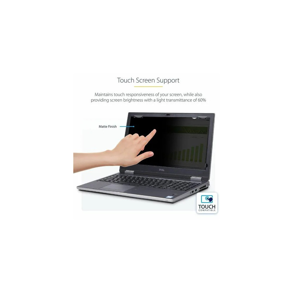 StarTech 16LT6-PRIVACY-SCREEN 16" LAPTOP PRIVACY SCREEN FILTER, 16:10, MATTE/GLOSSY, 2YR - Image 5