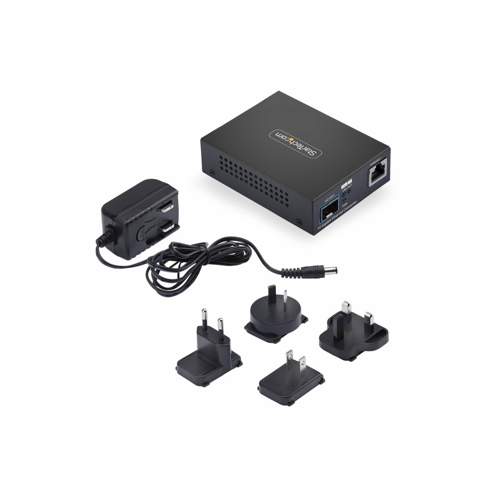 StarTech MCM10GSFP2 10GBE SFP+ FIBER MEDIA CONVERTER, 10 GIGABIT ETHERNET RJ-45 TO 10GBASE-X SFP+ - Image 2
