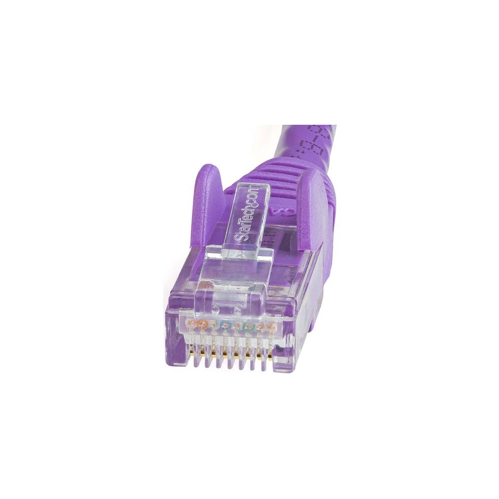 StarTech N6PATC7MPL 7M CAT6 ETHERNET CABLE - PURPLE CAT 6 GIGABIT ETHERNET WIRE -250MHZ 100W POE - Image 2