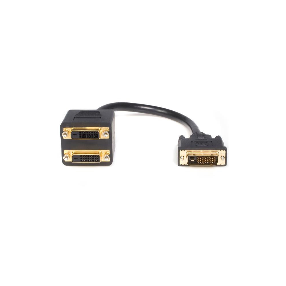 Astrotek AT-DVID-TO-DVIDX2 DVI-D Splitter Cable 24+1 pins Male to 2x Female Gold Plated - Image 1