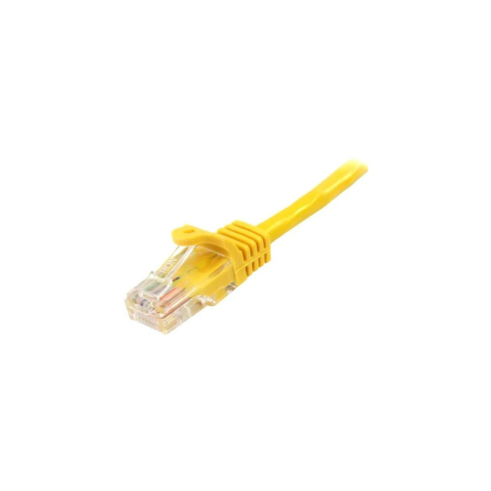 StarTech 45PAT5MYL CAT5E ETHERNET PATCH CABLE WITH SNAGLESS RJ45 CONNECTORS - 5 M, YELLOW - Image 2