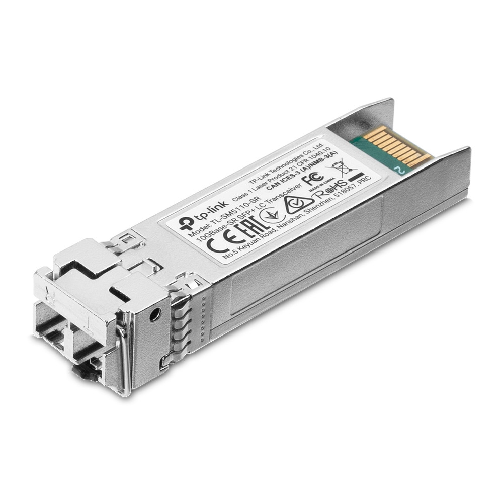 TP-LINK SM5110-SR OMADA 10GBASE-SR SFP+ LC TRANSCEIVER MODULE, MULTI-MODE, 300M, 3YR - Image 1