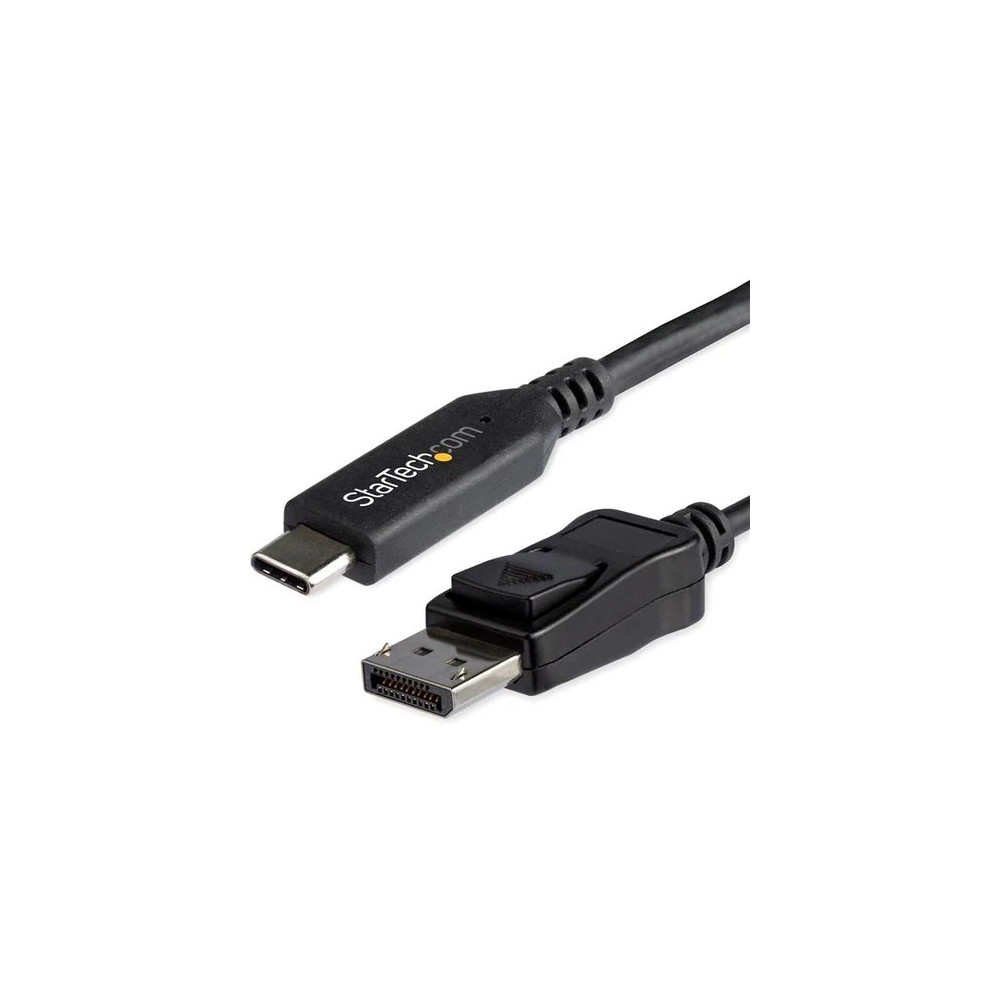 StarTech CDP2DP146B 6ft/1.8m USB C to Displayport 1.4 Cable Adapter - 4K/5K/8K USB Type C to DP 1.4 Monitor Video Converter Cable - HDR/HBR3/DSC - USB-C to DisplayPort 1.4 cable with HDR/DisplayHDR/HBR3/DSC/HDCP 2.2/1.4; 8K 60Hz/4K 120Hz/1080p - - Image 1