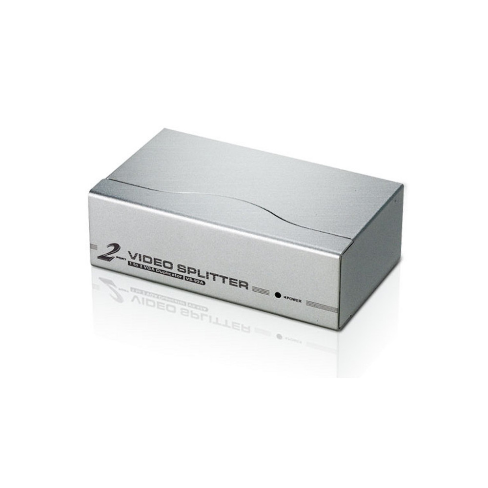 Aten VS92A-AT-U Video Splitter 2 Port VGA Splitter 350Mhz, 1920x1440@60Hz, Cascadable to 3 levels (Up to 8 Outputs) - Image 1