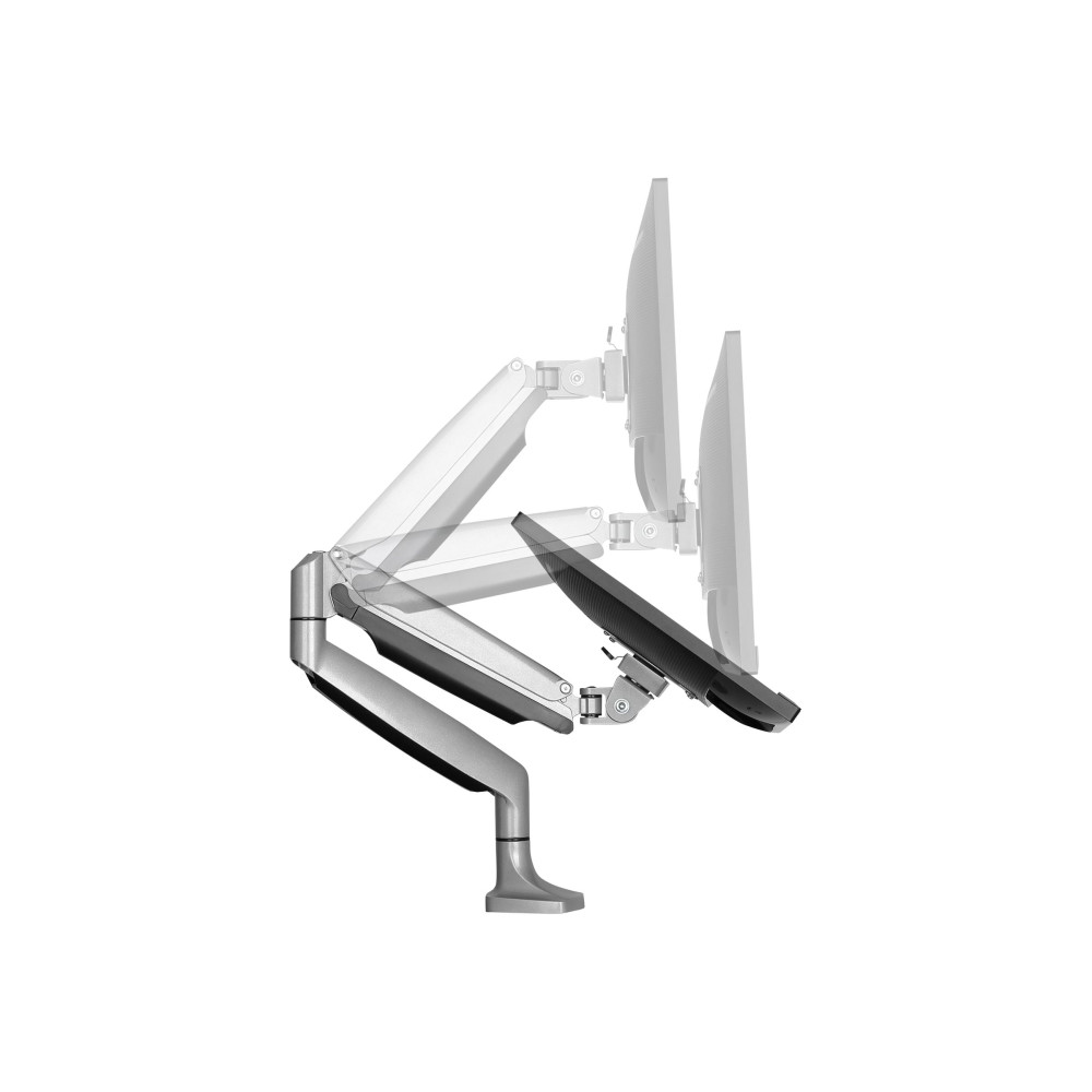 StarTech ARMPIVOTHD MONITOR DESK MOUNT, UP TO 34", HEAVY DUTY, H/ADJ, VESA, SILVER, 5YR - Image 9
