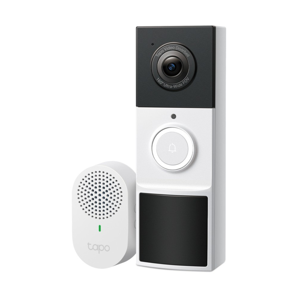 TP-LINK TD21 Tapo Video Doorbell Camera, Ringtones, 230 days battery life, Head to Toe View (16:9), 160° Diagonal Field of View, Smart Detection and N - Image 1
