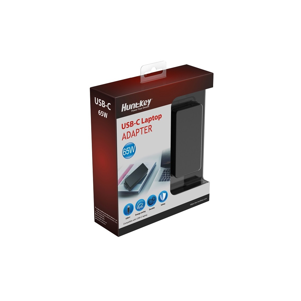 Huntkey NBAHUN65WUSBC USB -C 65W NOTEBOOK ADAPTER (HKA06520033-016) - Image 3