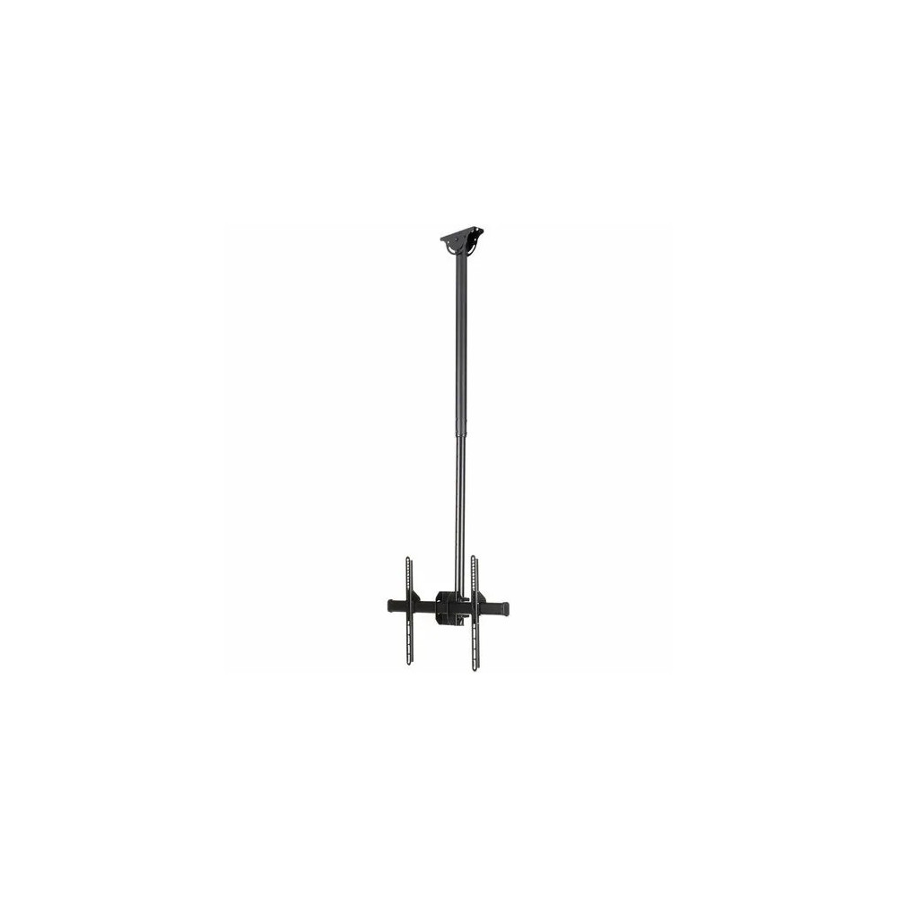 StarTech FLATPNLCEIL TV Ceiling Mount, Full-Motion Hanging Single Screen Vesa Mount for 32"-75" TVs / Displays - Height Adjustable Telescopic Pole - Full motion single TV ceiling mount for VESA displays up to 75" - Adjust. telescopic pole, 3.5'  - Image 2
