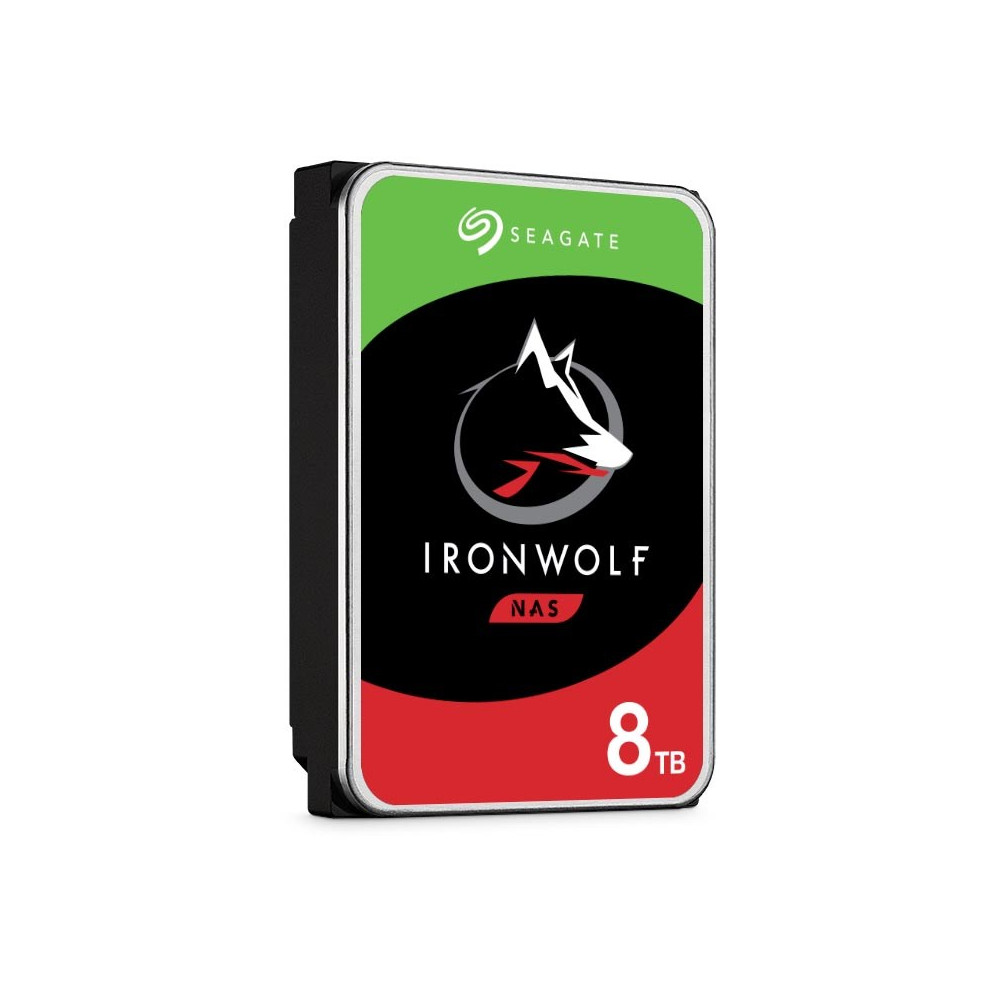 Seagate ST8000VN004 IRONWOLF NAS 8TB, 3.5" SATA HARD DRIVE, 3YR WTY (VER 1) - Image 1