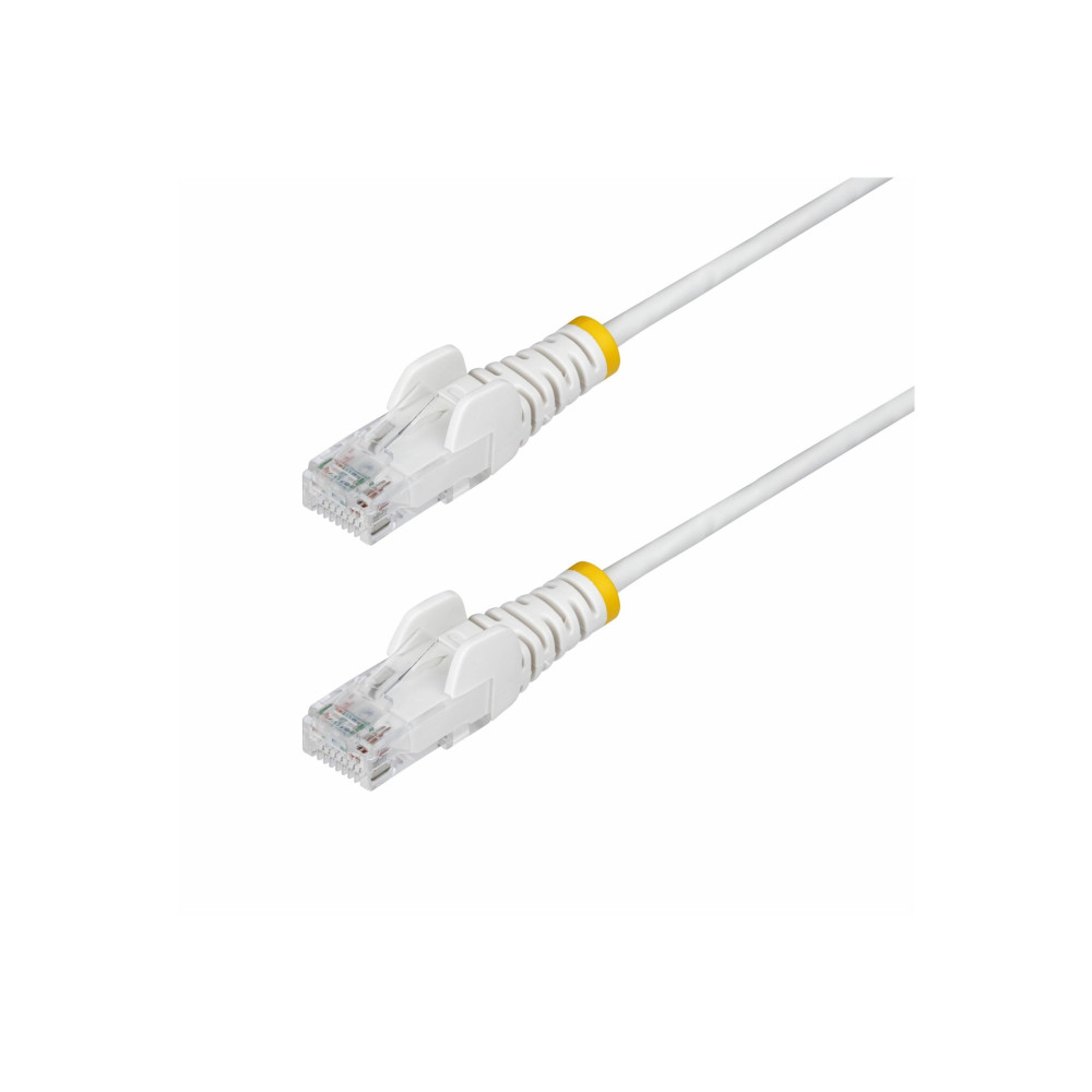 StarTech N6PAT5MWHS 5m White Slim CAT6 Ethernet Cable, Snagless, 28AWG, LSZH, LTW - Image 2