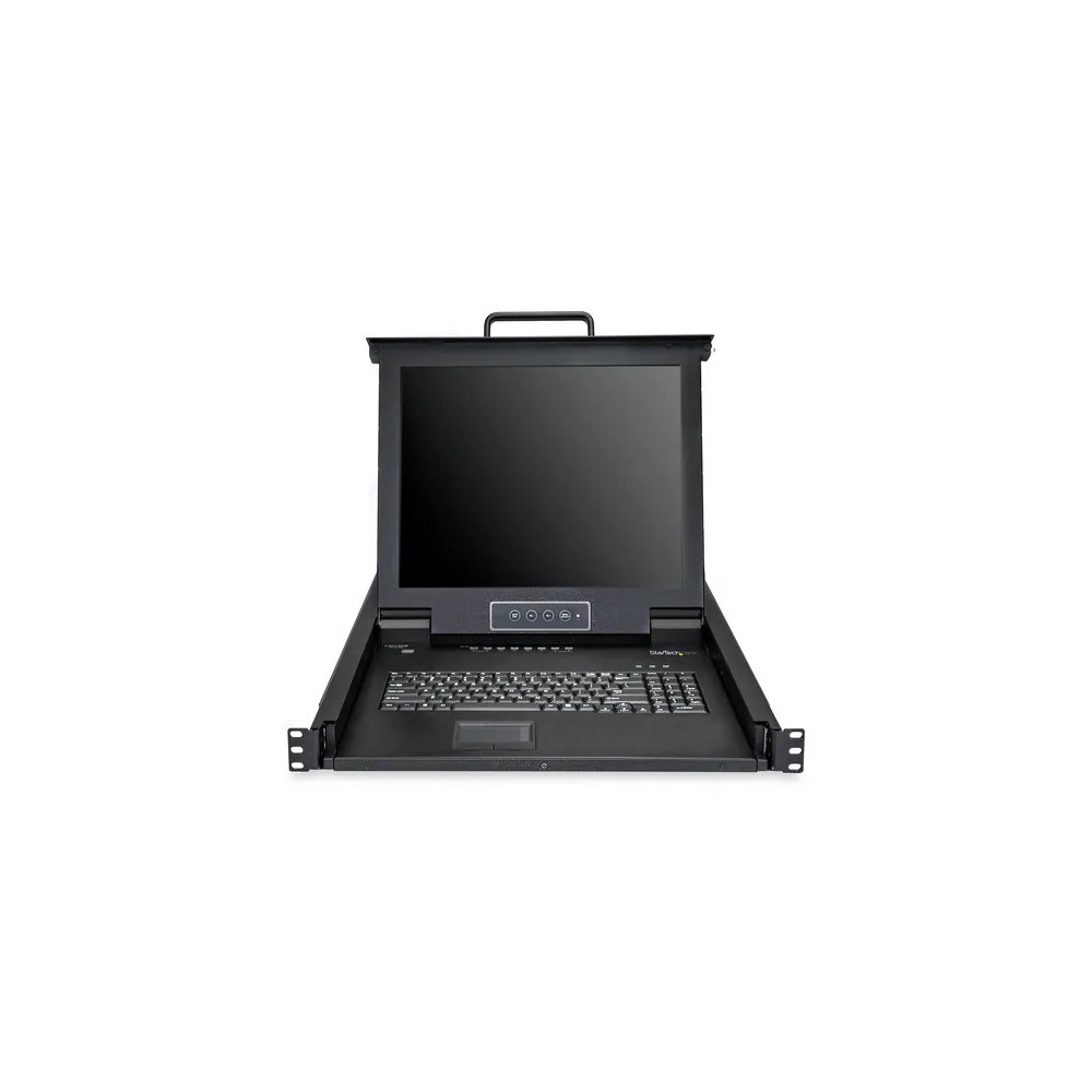 StarTech RKCONS1708K 8 Port Rackmount KVM Console w/ 1.8m Cables - Integrated KVM Switch w/ 17" LCD Monitor - Fully Featured 1U LCD KVM Drawer- OSD KVM - Durable 50,000 MTBF - USB + VGA Support - Image 4